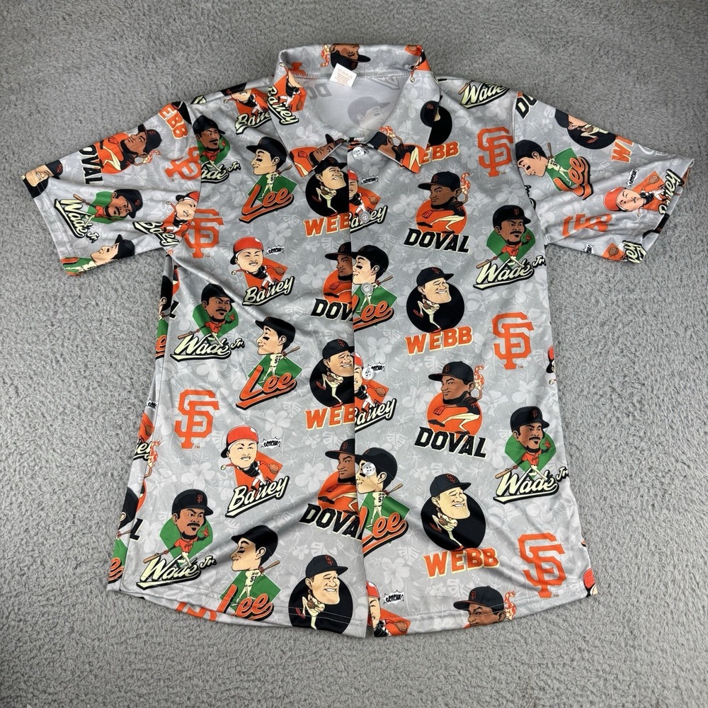 SAN FRANCISCO GIANTS 2024 PLAYERS Hawaiian ALOHA SHIRT‎ SGA Medium